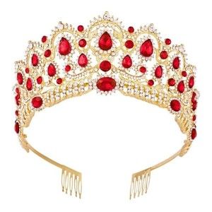 Queen Crystal Crown Headband Rhinestone Wedding Princess Tiara  Quincenera